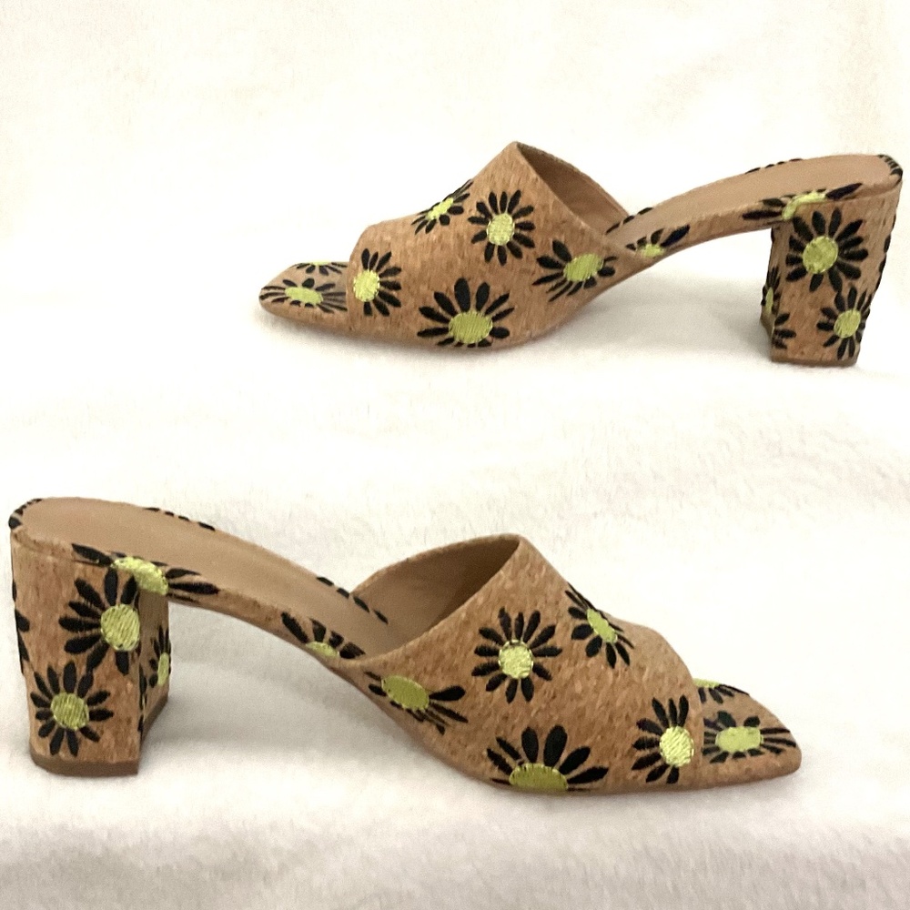 Coconuts By Matisse Kristin Boho Cottage Core Resort Y2K Mule Heel Sandal Sz 10M - Picture 2 of 16